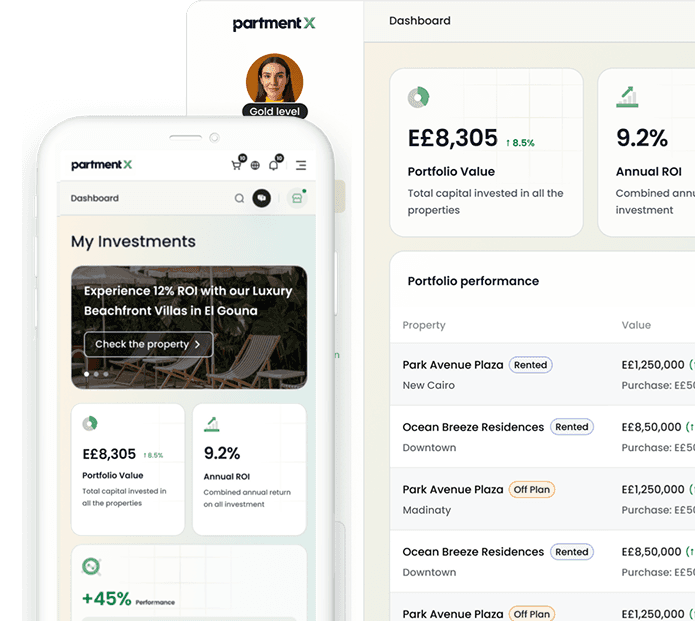 Fractional real estate investment platform showing premium property portfolio